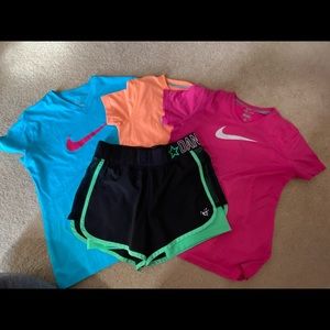 Nike girls V-Neck dri-fit shirt